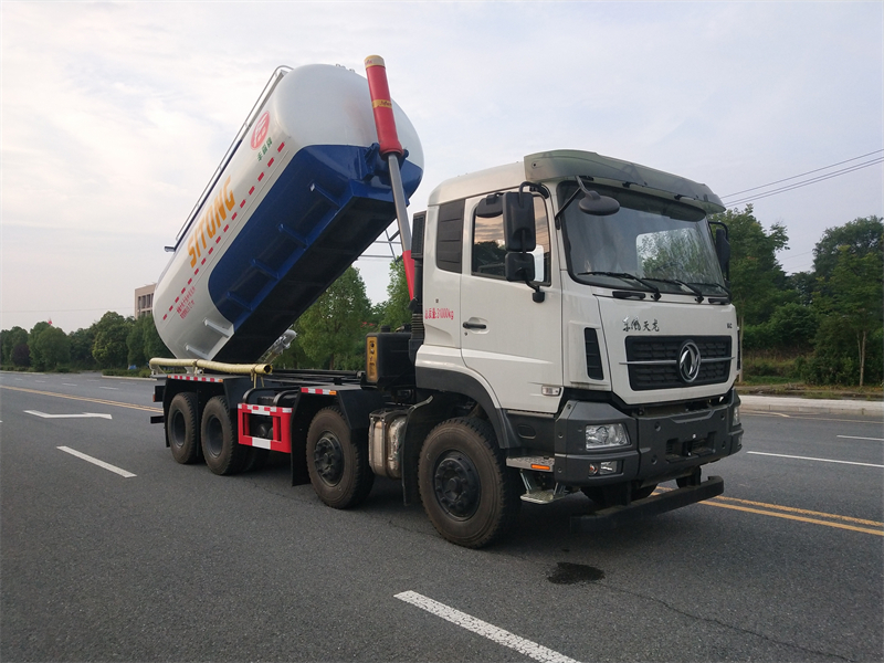 舉升式東風天龍干混砂漿車