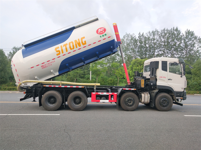 舉升式東風天龍干混砂漿車